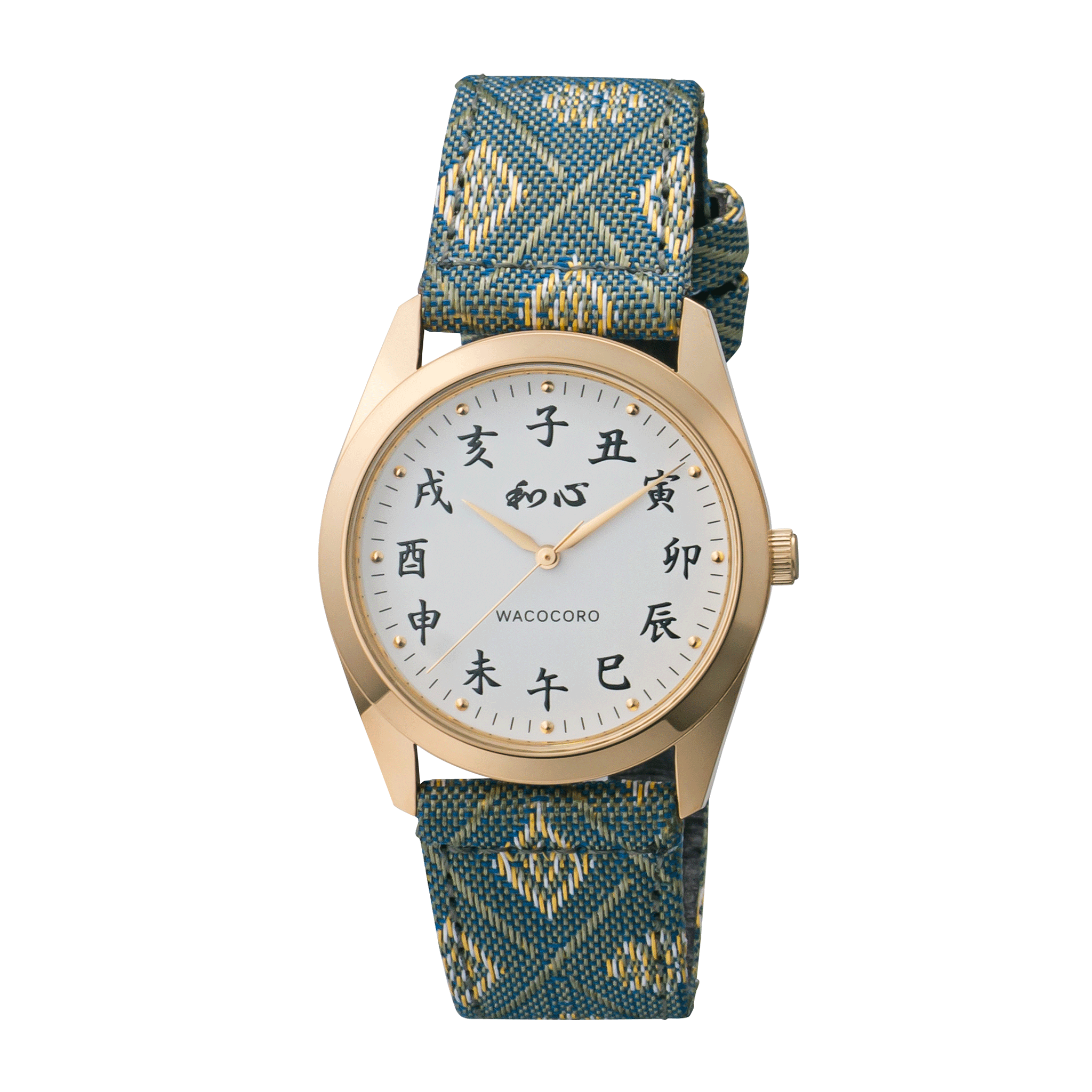 和心 伝統工芸 メンズ腕時計 畳バンド WA001M-G 日本製 【新品正規品】メンズ腕時計