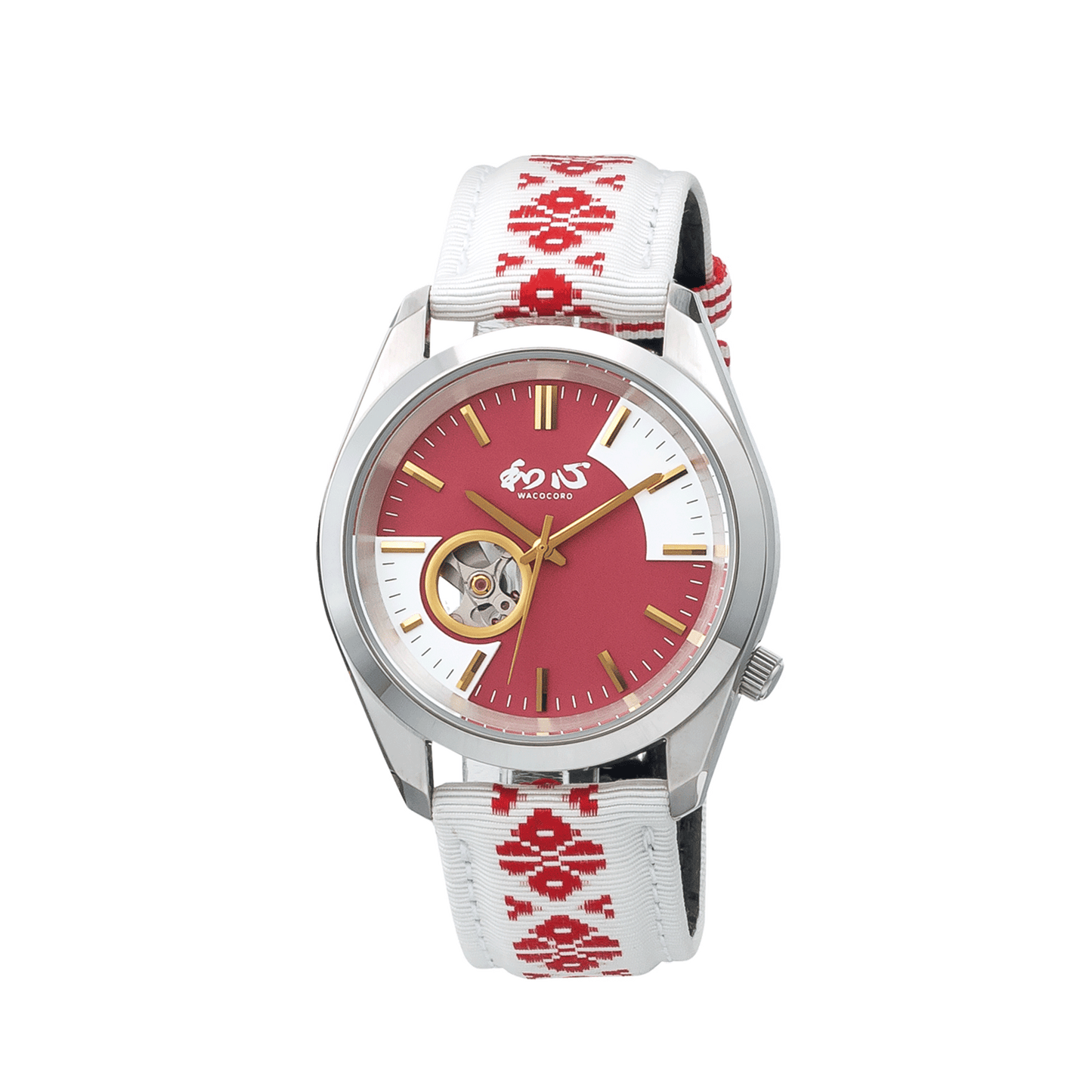 和心 メンズ腕時計 自動巻き式 WA004M-A  博多織 【日本製 新品】腕時計